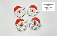 SANTA FELTIE GLITTER PLATEADO