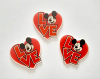 RESINA CORAZON MICKEY LOVE, MIDE 5 CMS