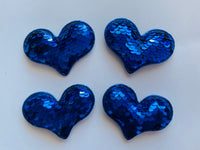 CORAZONES LENTEJUELA AZUL REY