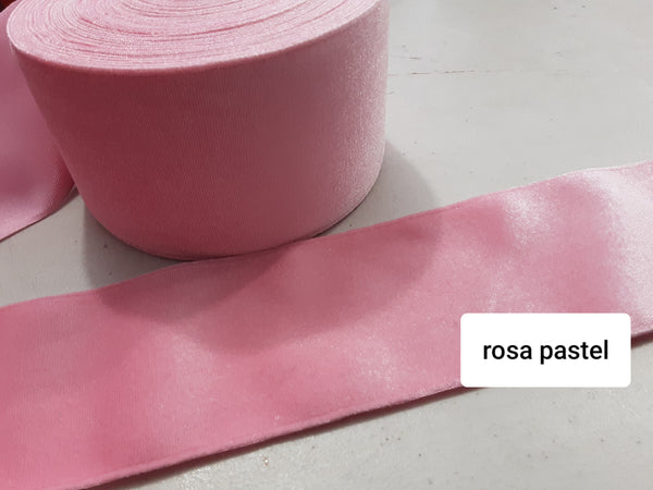 TERCIOPELO ROSA PASTEL 7.5 CMS ANCHO