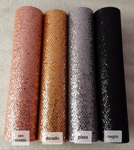 VINIL GLITTER ROMBOS , MIDE 25 X 34 CMS.